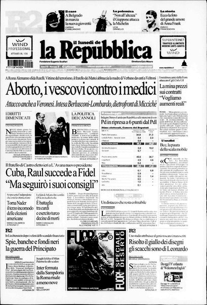 Il lunedì de La repubblica